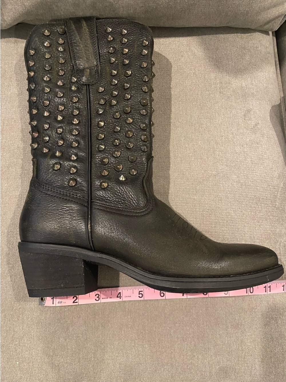 NWOT Steve Madden ✨ Studded Dark Brown 🤎Hayward Western 🤠 Heeled Boots 👢 - Picture 10 of 12